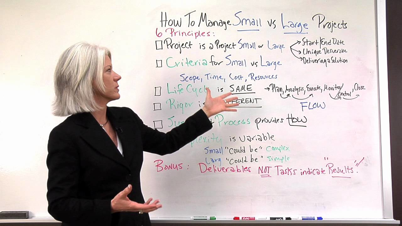 [VIDEO] Project Management - Managing Small vs Large Projects