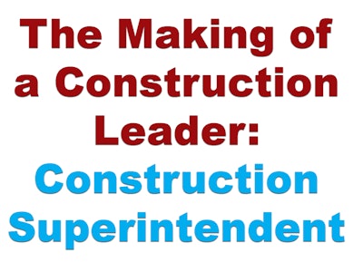 Provide clarity on what you want and need in your superintendents and consistency in the entire process to support, mold and inspire successful growth.