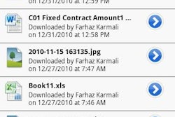 See a current thread of recent uploads, downloads, updates and comments.