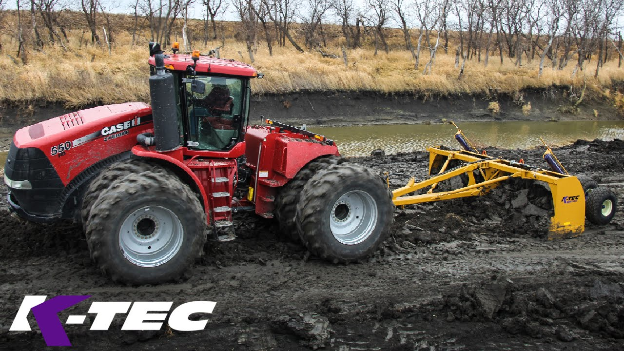 [Video] Leveling River Banks with K-Tec 1600 Flex Land Leveler