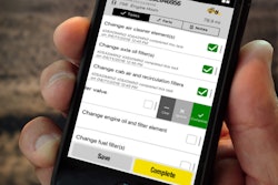 The MyMaintenance app allows the user to document completed maintenance by user and time stamp.