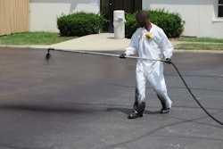 Monitoring devices were used on all workers whether edging by brush or spraying by hand wand. Faces have been blurred at the request of NIOSH.