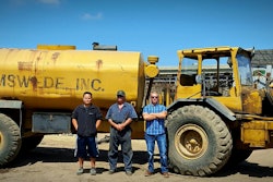 It may have a lengthened frame, water tank and ag pump on it but this 1968 Volvo truck is the oldest working Volvo articulated hauler in North America.
