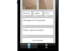 The PunchLists mobile app lets individuals create a punch list on an iPhone or iPod Touch by taking photos and notes within the app.