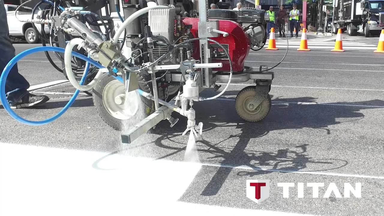 [VIDEO] Titan ProMark 200 MMA Line Striping