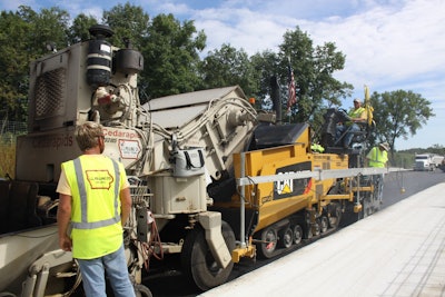 In order to help improve fatigue cracking resistance in the lower lift, reclaimed asphalt pavement (RAP) was not used in its mix design.