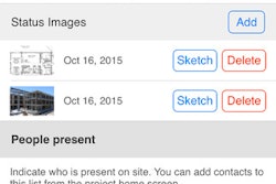 The ArchiSnapper app allows users to record the status of the project, who attended the site visit and more.
