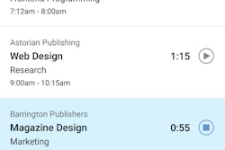 Users can enter timesheet data into the Harvest app and supervisors can view and approve the team’s time.