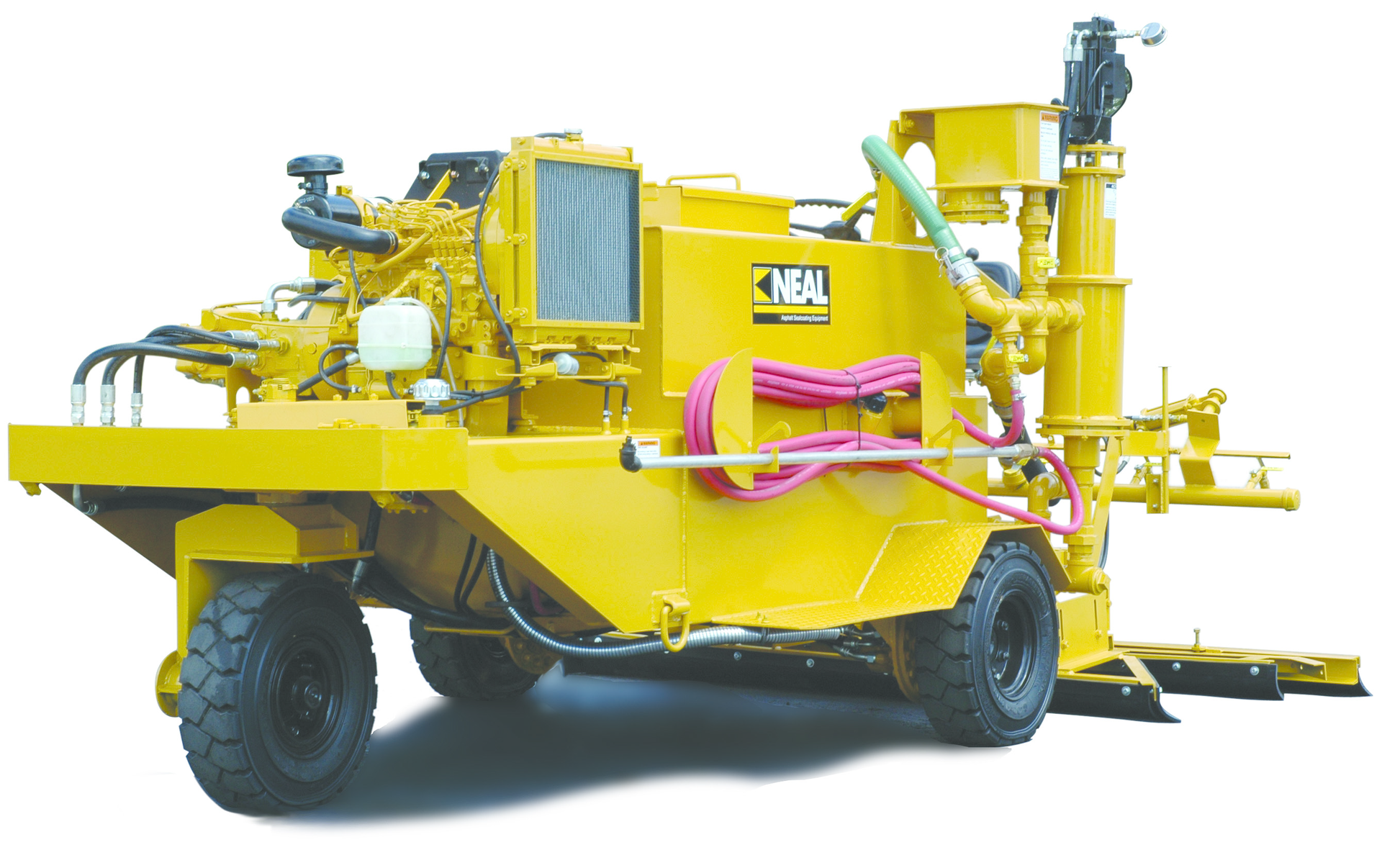 With a dual applicator sealcoat machine a contractor reduces competition for jobs because only 5% of contractors own these types of machines.