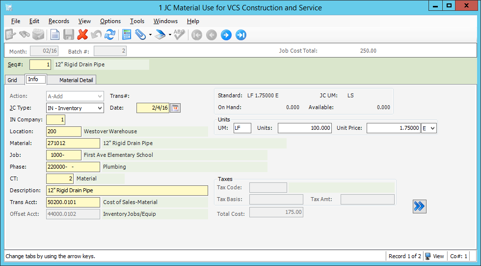 Sierra Infrastructure, Woodstock, Ontario, uses estimating software that allows inputs of comprehensive unit costs by input category. Also, the project management software it adopted in 2015 makes it easier to capture the true costs of project inputs.