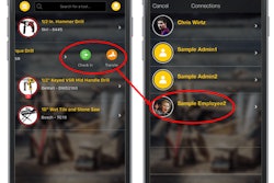 Transfer tools to other employees while in the field and record it on ShareMyToolbox.