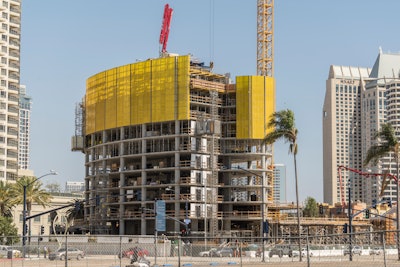 For the Pacific Gate project, contractor Morley Construction first thought the Doka Super Climber was too big and complex but soon realized it was exactly what was needed for the job.