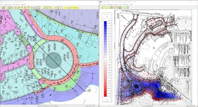 InSite SiteWorks produced graphical construction layouts, allowing the contractor to explain cost estimates and provide visual imagery to quantify necessary work.