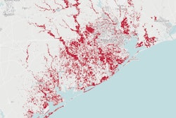 Preliminary flood data collected by the Dartmouth Flood Observatory using satellite imagery shows the extent of flood water across Southeast Texas. Because cloud cover can limit the availability of data, this represents the minimum likely extent of the flood water.