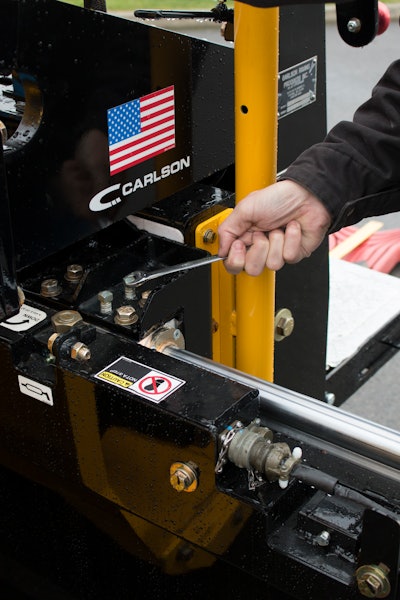 The slide track is what the extension runs in and out of and if it’s loose, tighten or replace the bushings so your extensions run properly all season.