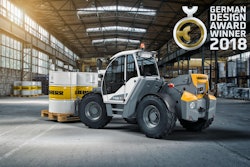 Judges for the German Design Award cited the T46-7 telescopic handler's optimal visibility and dynamic appearance.