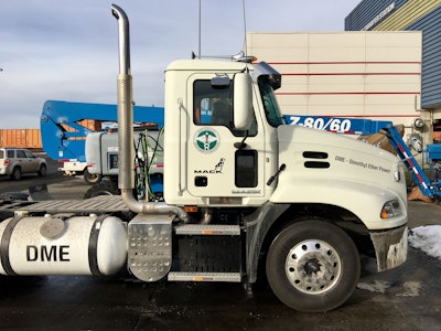 A Class 8 Mack Pinnacle operating on DME underwent testing by the NYC Department of Sanitation during the first quarter of 2017.