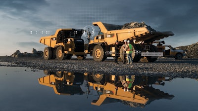 On the CAT Detect System, numerous tags are pre-stiched into standard vests or hard hats, and rigid tags are mounted on fixed objects to bounce signals back that trigger alerts.