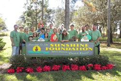 The Asphalt Restoration Technology Systems team, which donates personnel, funds and materials to Sunshine Foundation Dream Village, Davenport, FL. Among other things the Village grants ill and physically challenged children and their families all-expense-paid, one-week vacations to Orlando area theme parks and attractions as a getaway from their routine of hospitals, therapies and medical treatments.