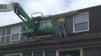 Piece by piece, LCS workers deconstructed the structures and source-separated on-site to maximize recycling rates.
