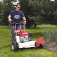 Work-saving edging tools are always in spring demand. Little Wonder BedShaper® cuts easy-to-remove stips of sod.