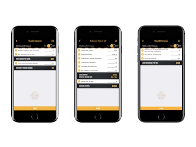 Dump Truck Math Mockups