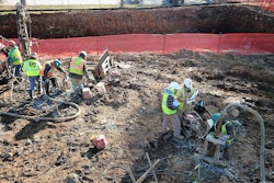 Most of the grout ports were clustered on the southern and northeastern quadrants of the site.