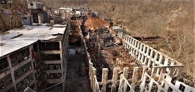 Neuber had to alter its demolition strategy to accommodate for the compromised structural integrity of the fire-damaged buildings.