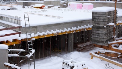 Winter Construction Site