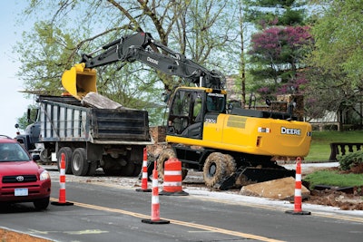 When customers buy a wheeled excavator, they are essentially buying a mobile hydraulic pump. They want to run an array of attachments needed in different areas of a jobsite.