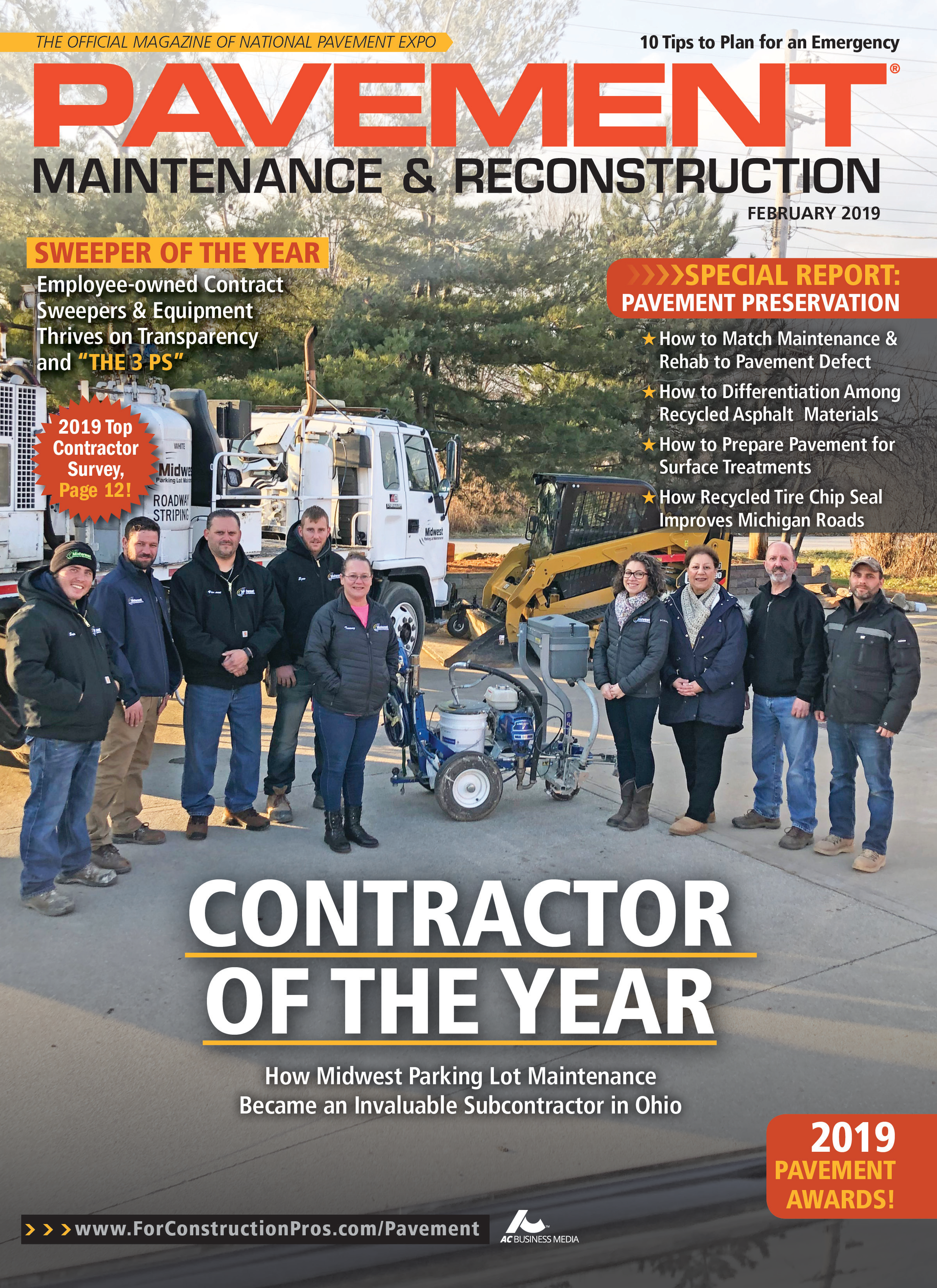 Pavement Maintenance & Reconstruction February 2019