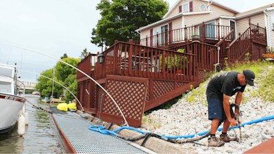 Sea Walls can be reinforced and stabilized while mitigating future deterioration of wave and wake action.
