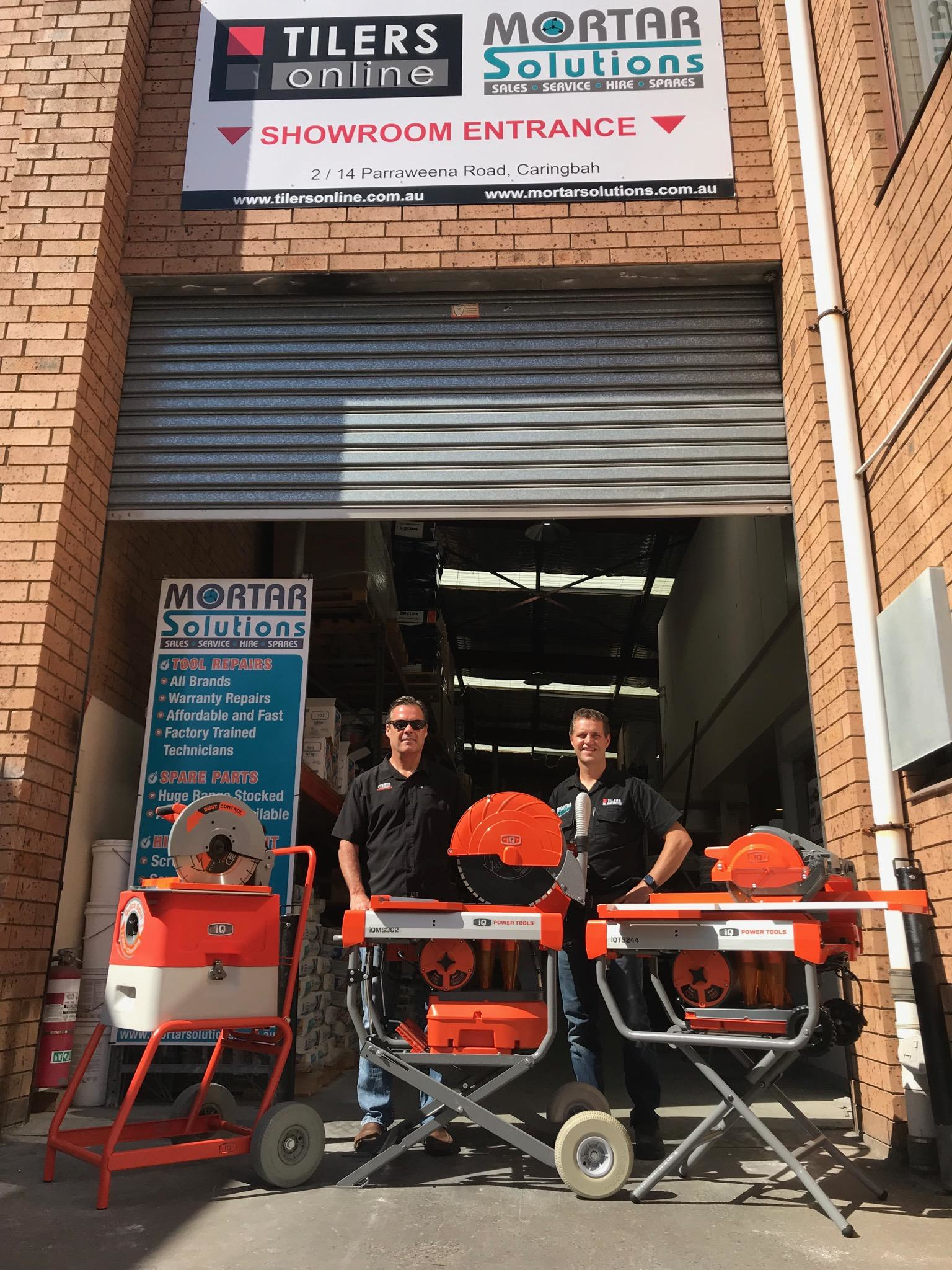 Jim Mackall, iQ Power Tools and Troy Lubben, Tilers Online ready to embark on two-week Australian Tour.