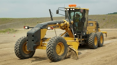 Komatsu Gd655 7 Action