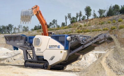 Kleemann's Mobicat MC 110 Z EVO mobile jaw crusher
