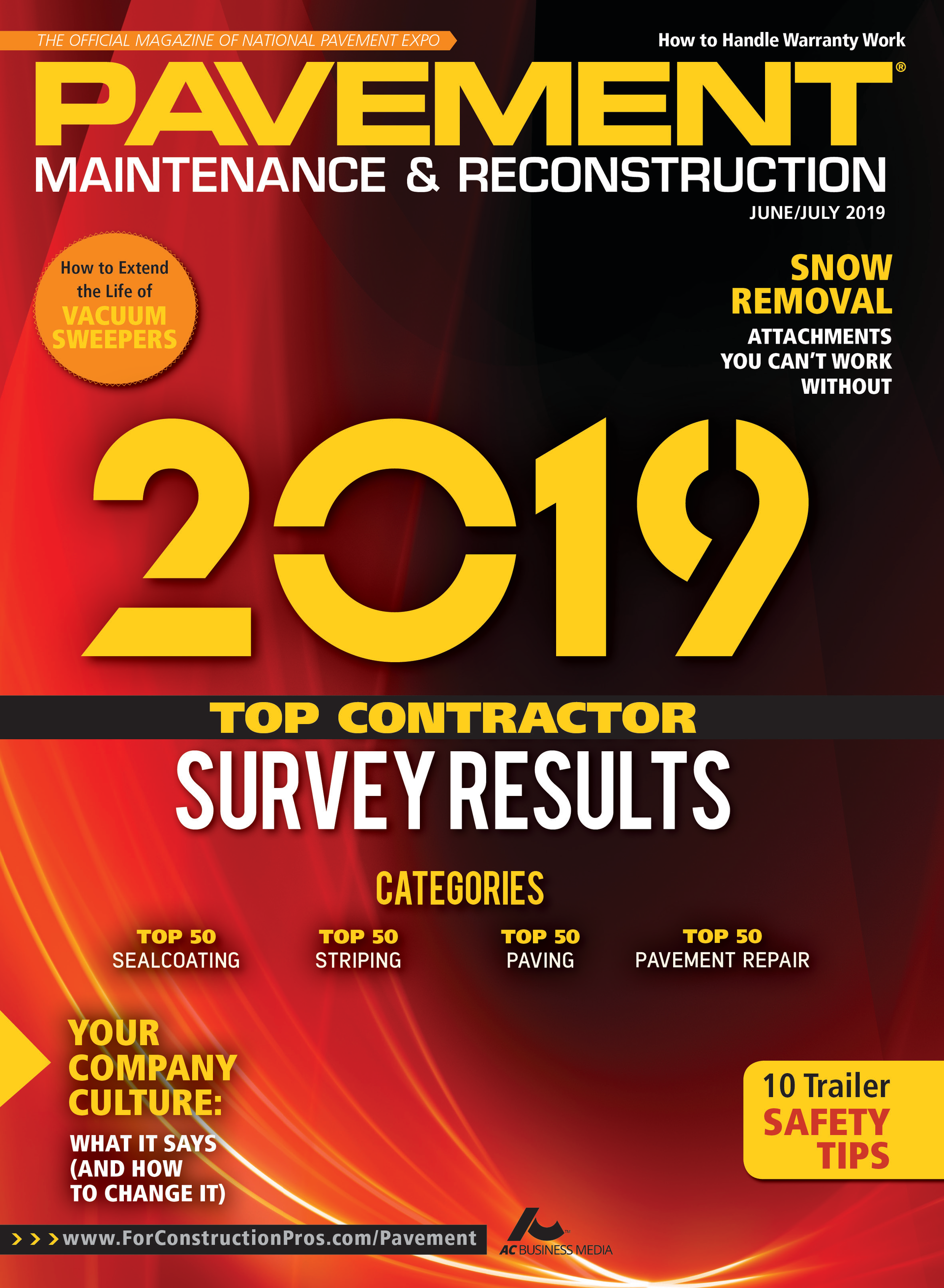 Pavement Maintenance & Reconstruction June/July 2019