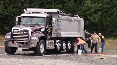 Silver Streak has built its business on hauling sand, gravel, rock and other building materials to jobsites, as well as hauling waste materials away. The business has continued to grow and the company currently runs a large fleet consisting of 45, dominantly Mack trucks and trailers, 12 side dumps and two Super Solos.