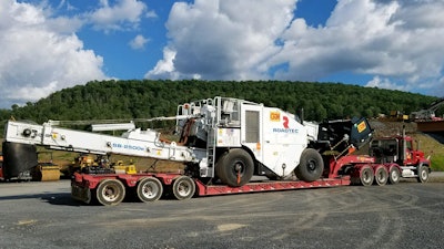 Variables to consider when selecting the right trailer for hauling paving equipment include trailer weight and dimensions, capacity rating, load configurations and federal and state regulations.