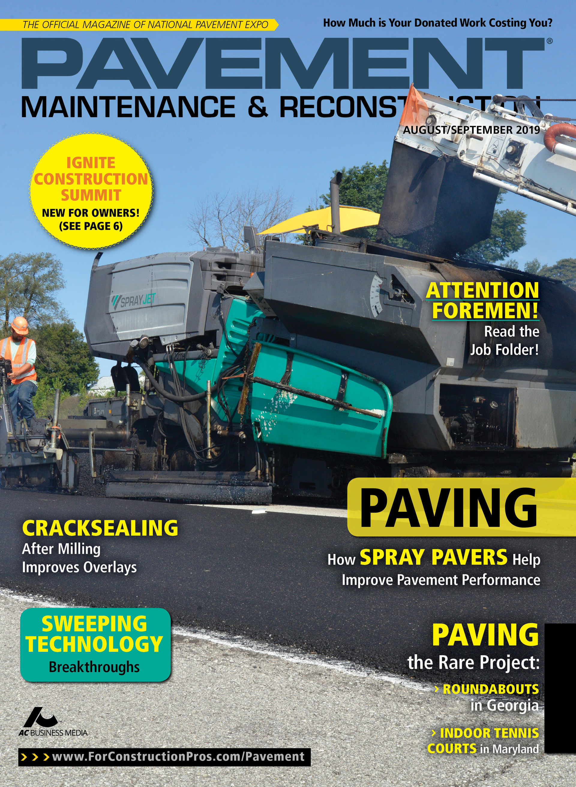 Pavement Maintenance & Reconstruction August/September 2019
