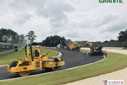 The 16-year-old pavement on the 2.38 mile Barber Motorsports Racetack was in desperate need of repair and the Granite Desert Cities crew stepped up to complete the work, but with no shortage of challenges ahead of them.