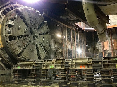 Tunnel Boring Machine Breakthrough At Wilshire Western (june 2019)