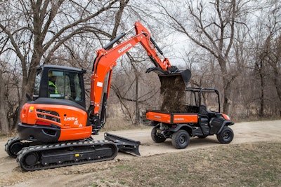 Kubota U55 4 Trench