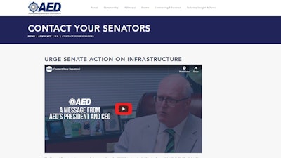 AED has launched a grassroots campaign to target U.S. Senators to act on infrastructure legislation.