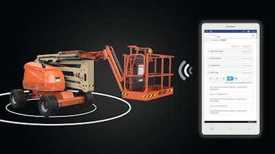 This tool enables service departments and specialists to check on JLG machines from remote locations via the ClearSky portal.