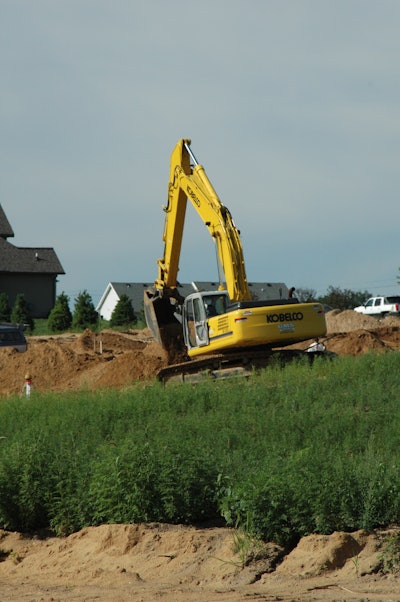 Operators really need to develop a feel for the controls when digging on a slope. When you are on a hill, adjust how much effort you put into the controls.