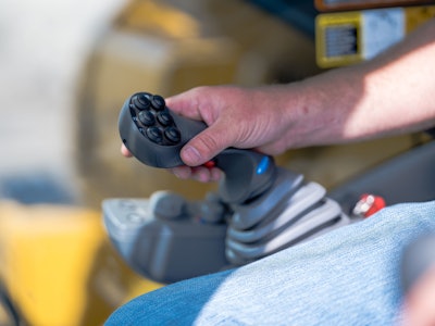 The customizable joysticks are designed to work as the primary interface for the system, reducing the need to refer back and forth to the display.