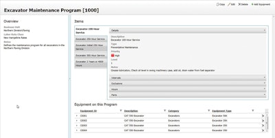 Contractors can populate maintenance software such as B2W Maintain with the timing and scope of preventive maintenance work for each asset.