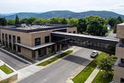Flathead County South Campus sky bridge in Montana