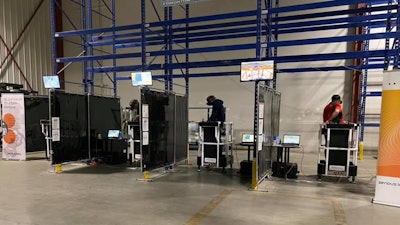 Operators training on Serious Labs VR MEWP simulators at ACTI.