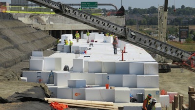Insulfoam Geofoam Placement on CDOT US36